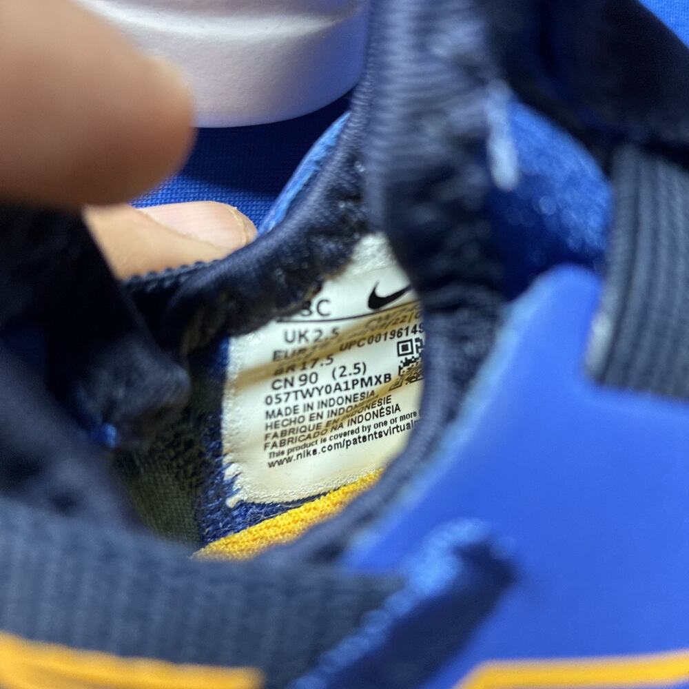 Nike Flex Plus Toddler Athletic Shoes Blue Yellow Size 3c CW7430-405 new in box - Picture 6 of 9